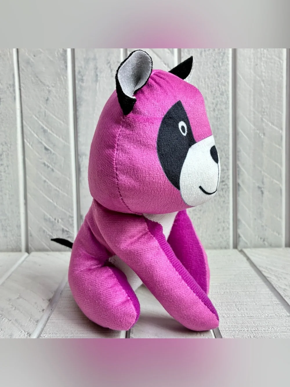 Goffa International Corp. Raccoon Plush Magenta Pink 8” Stuffed Animal Toy